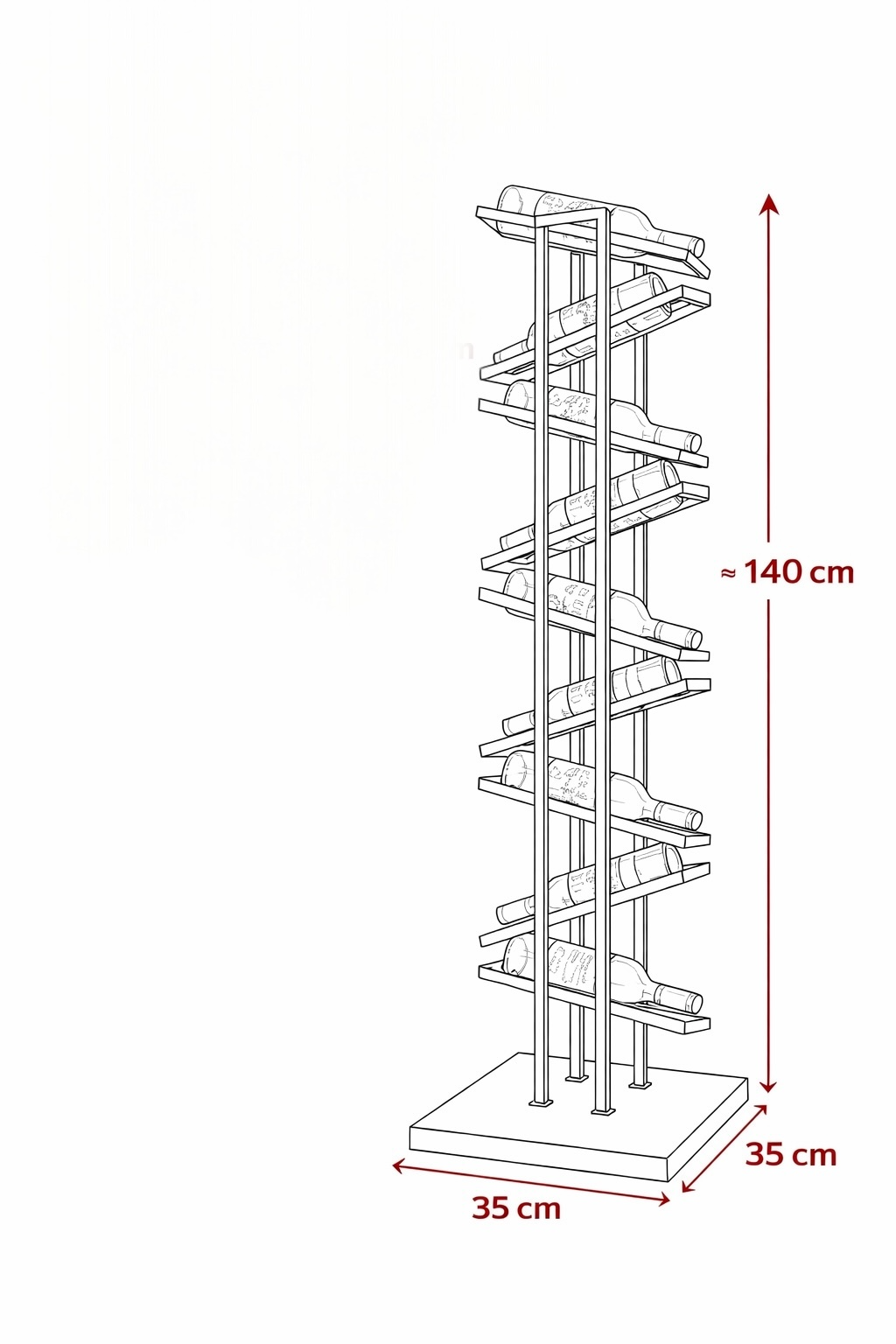 Weinschrank Incline Tower