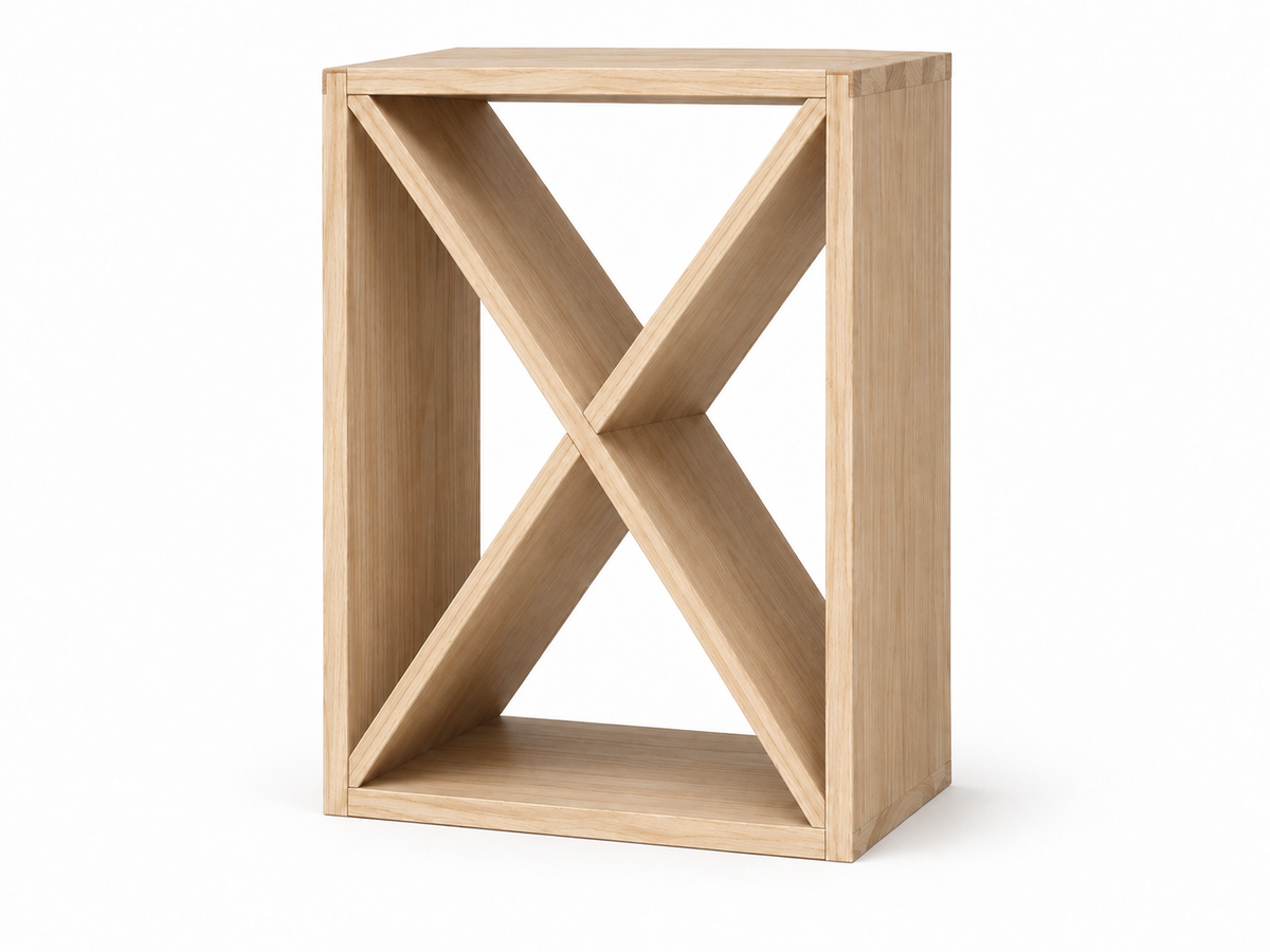 Modulo massello portabottiglie a X 40 cm – Ramona